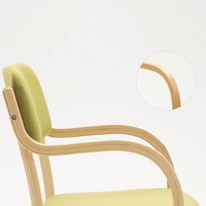 Black Set of 2 Wood Arm Chair I444260