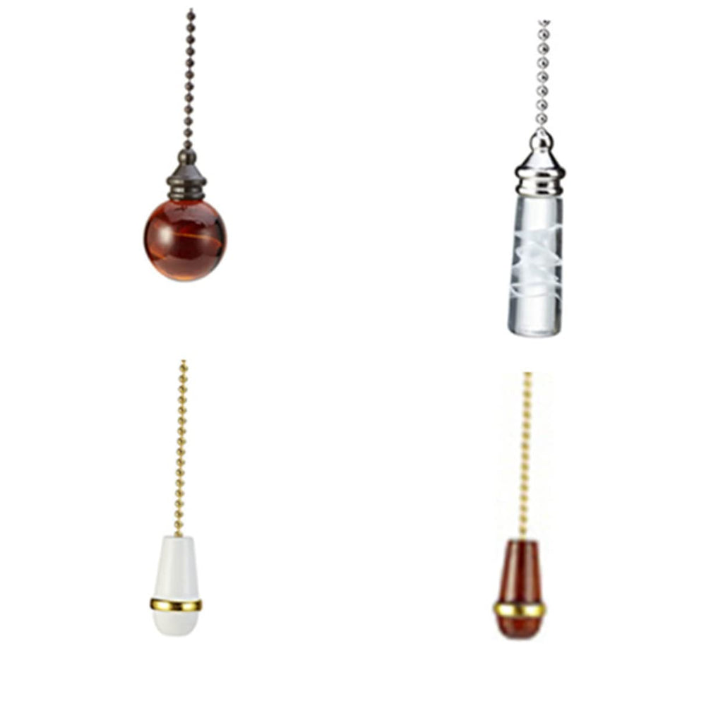Glass Ball Chain Pendant Ornament 2 Pcs V795223