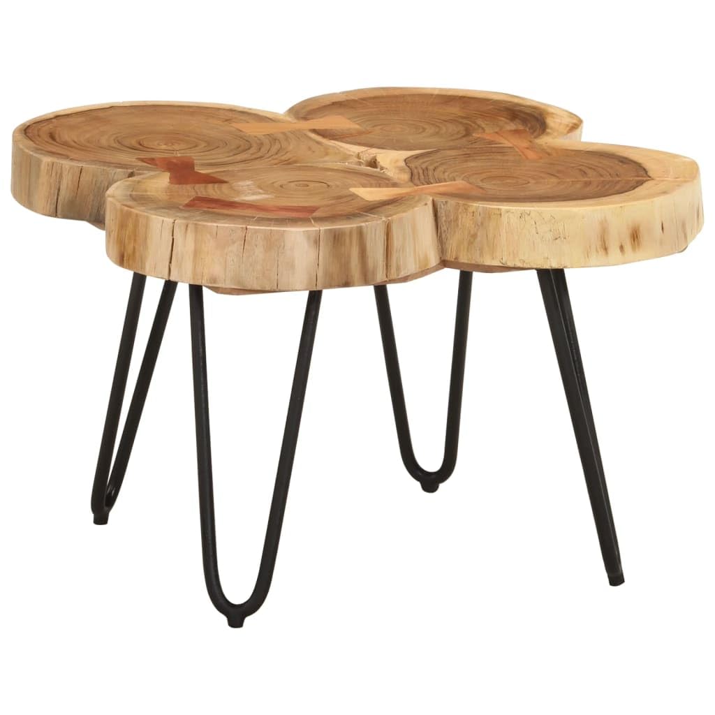 Sheesham Wood Coffee Table with Iron Frame G9816