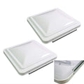 White 14" x 14" RV Roof Vent Lid Replacement 2 Pack Q39157