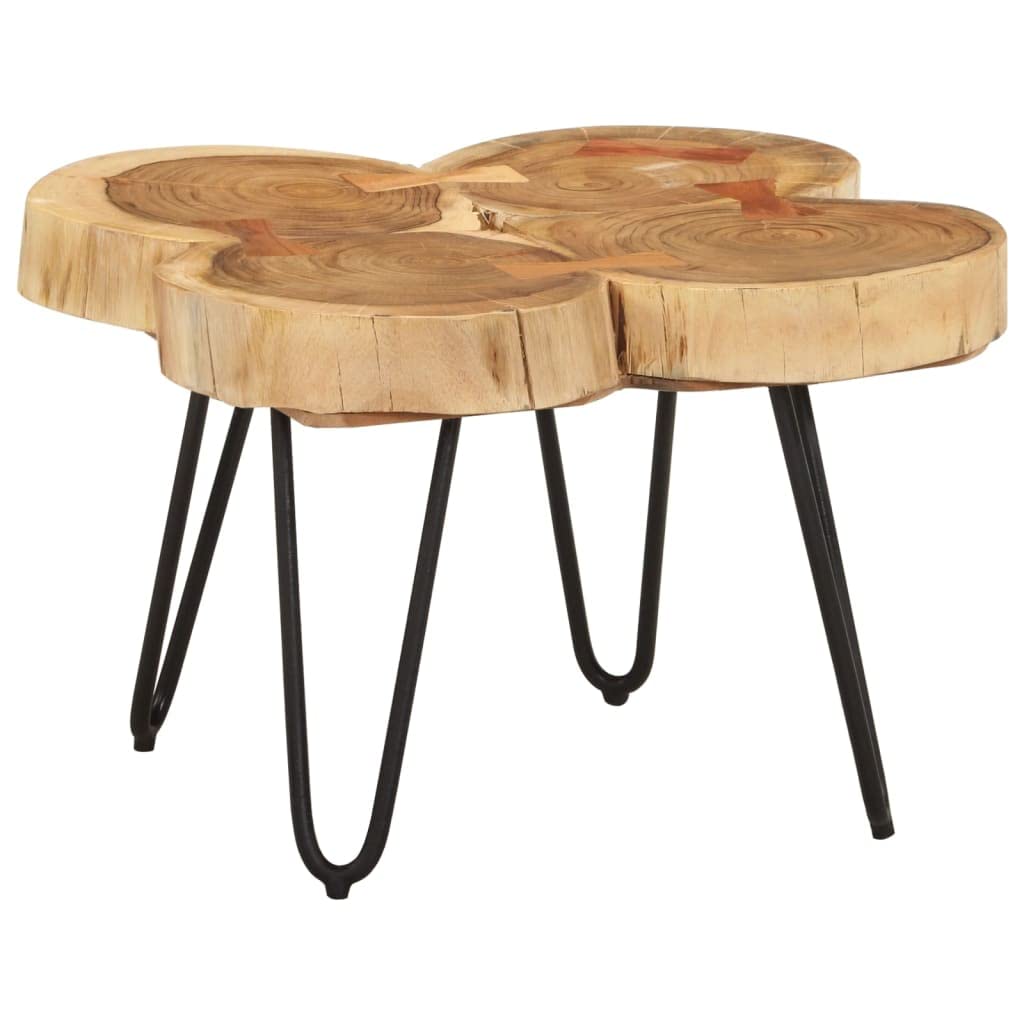 Sheesham Wood Coffee Table with Iron Frame G9816