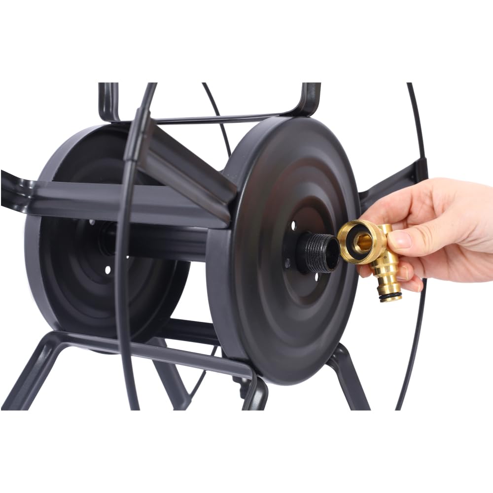 Retractable Wall Mount Hose Reel with 180° Swivel Y453