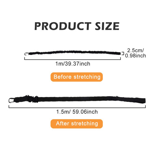 2 Pack Stretchable Kayak Paddle Leash with Carabiner E90415