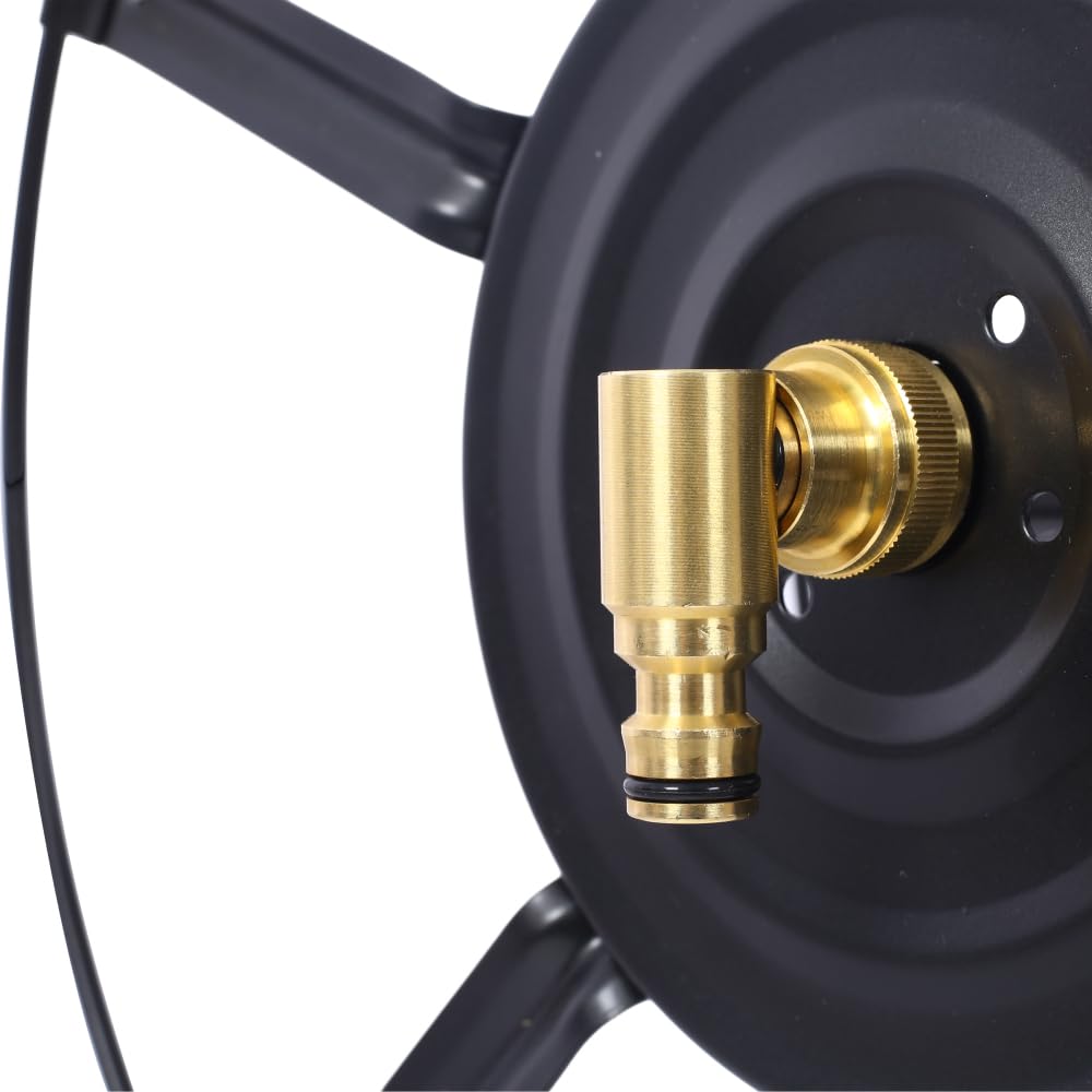 Retractable Wall Mount Hose Reel with 180° Swivel Y453