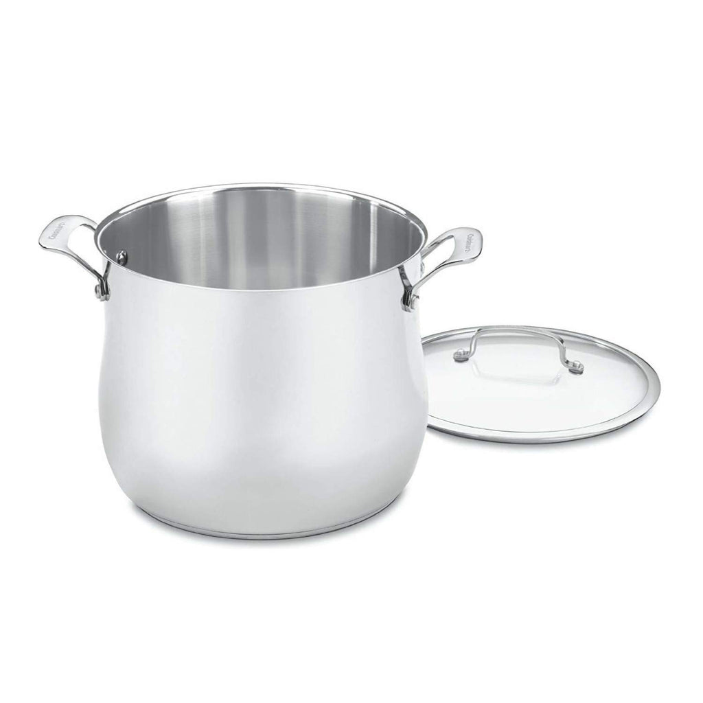 Stainless 12-Quart Stockpot with Glass Cover V46395