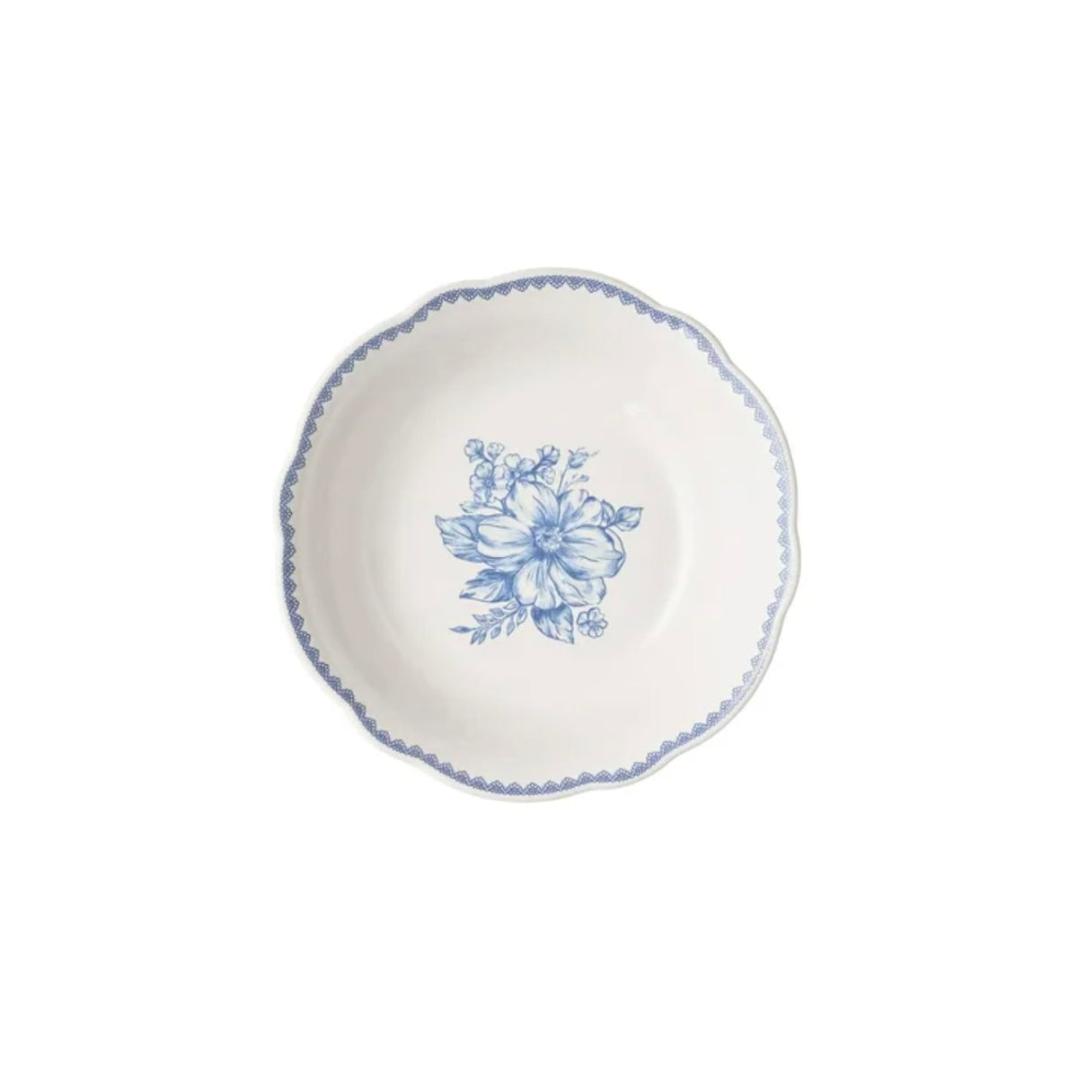 Blue 12-Piece Stoneware Dinnerware Set R554