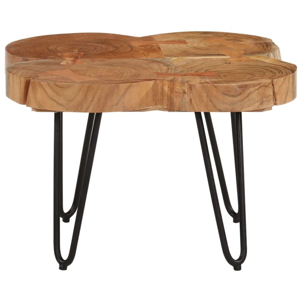 Sheesham Wood Coffee Table with Iron Frame G9816