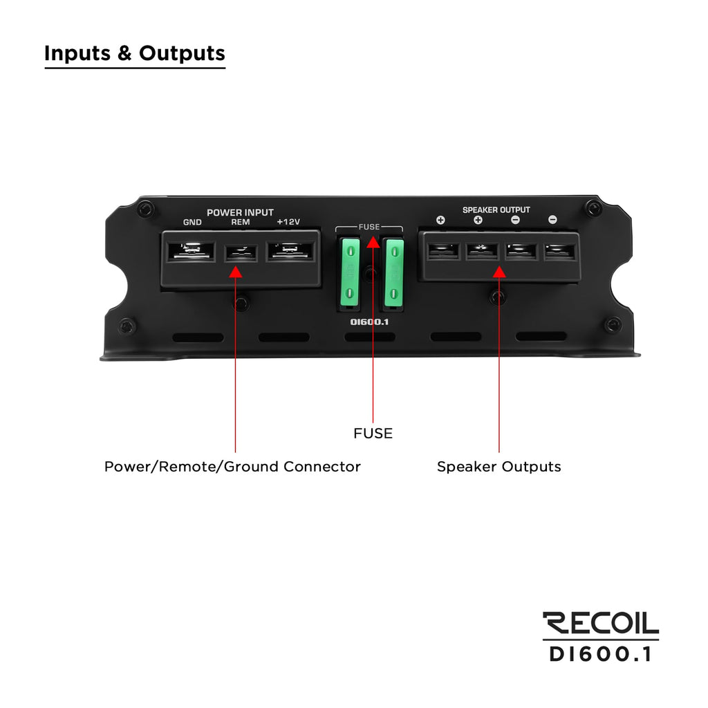 1200W Class-D Mono-Block Subwoofer Amplifier Q897