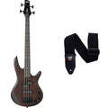 4 String Bass Guitar and Black Guitar Strap V429111