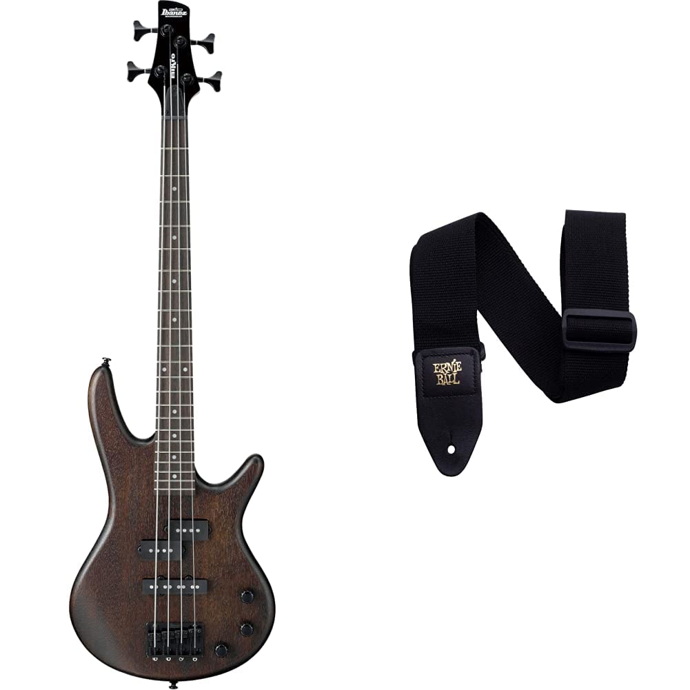 4 String Bass Guitar and Black Guitar Strap V429111
