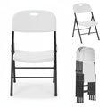 Heavy Duty Plastic Foldable Chair, 4 Pack, White P27059