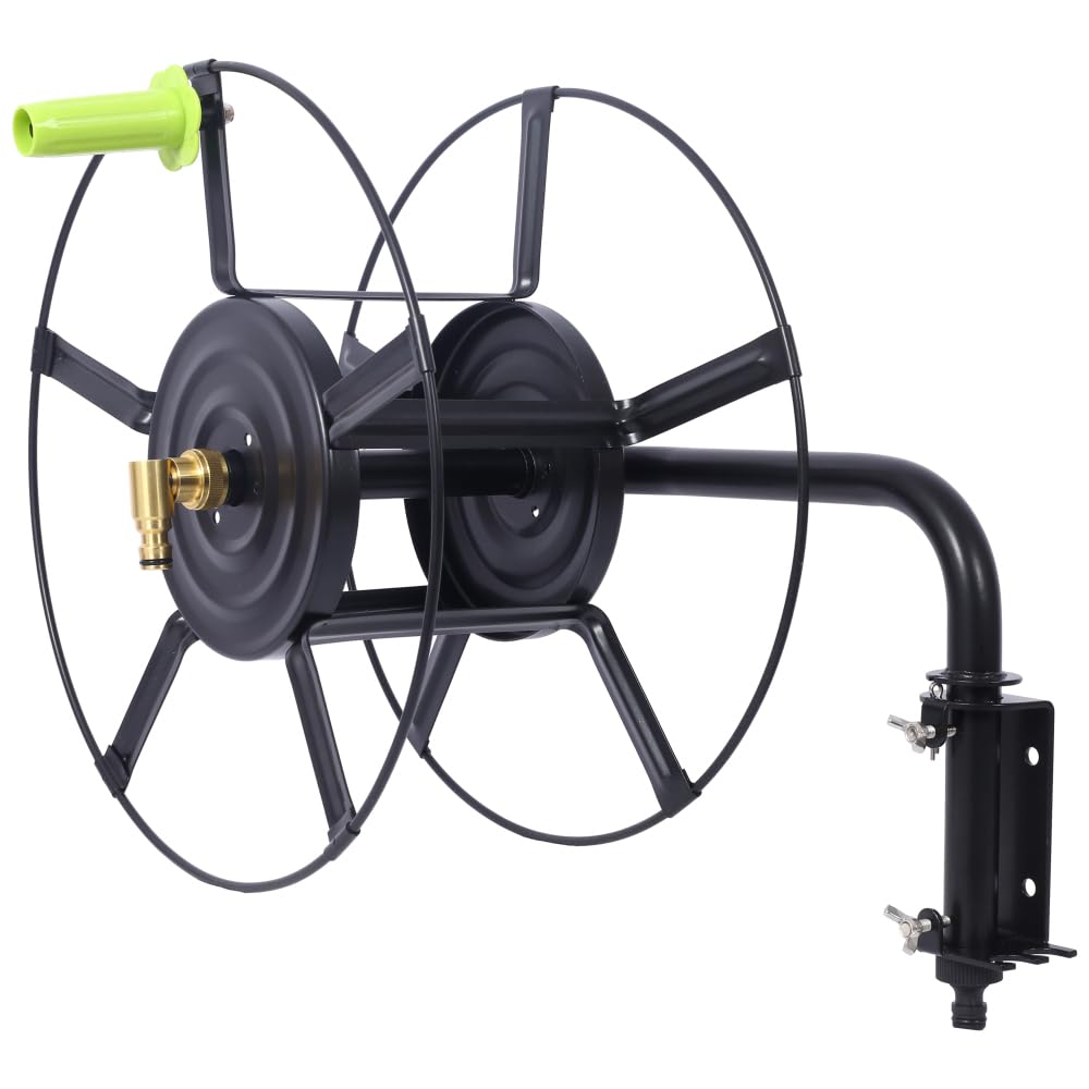 Retractable Wall Mount Hose Reel with 180° Swivel Y453