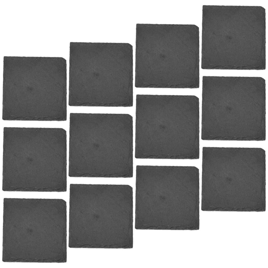 Black Natural Stone Cup Coaster Set T17078