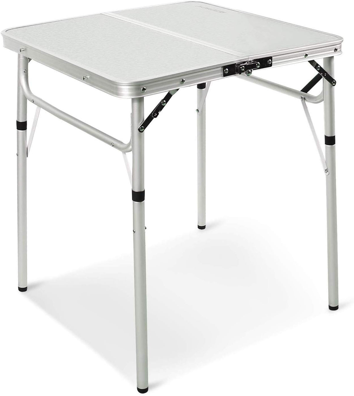 2 Foot Small Square Folding Table with Adjustable Height F5582