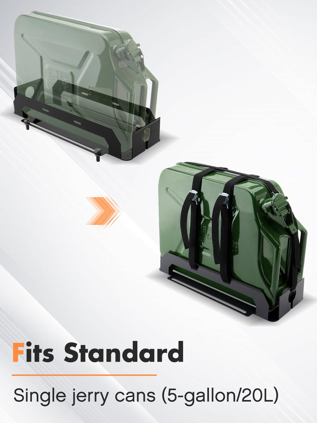 Heavy-Duty Jerry Can Holder with Webbed Strap V37435