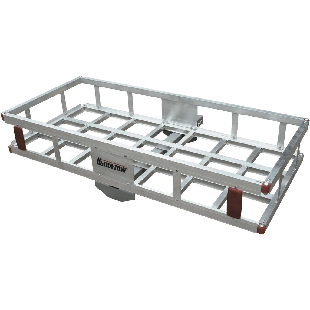 Aluminum Hitch Cargo Carrier 500-Lb Capacity Silver O929