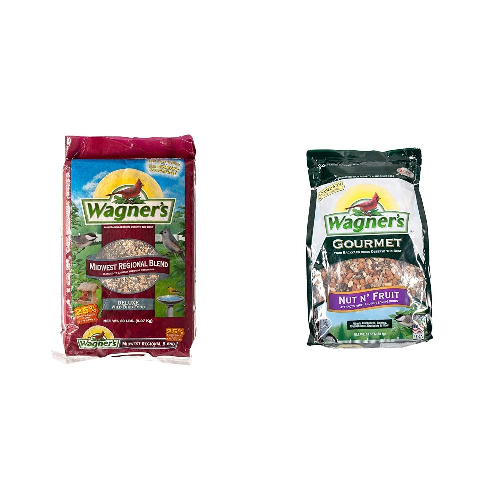 20-Pound Wild Bird Food and 5 Pound Nut & Fruit Wild Bird Food O8186