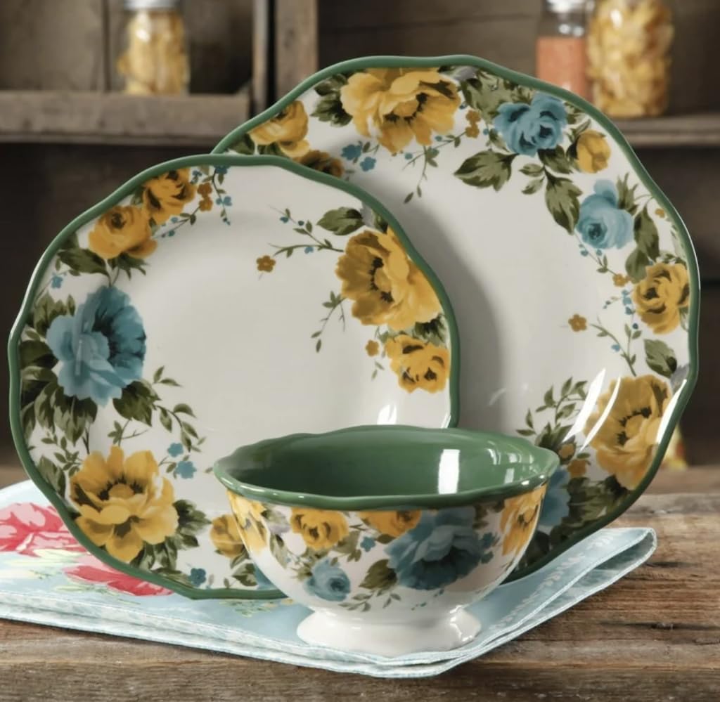 12-Piece Floral Ceramic Dinnerware Set Y297