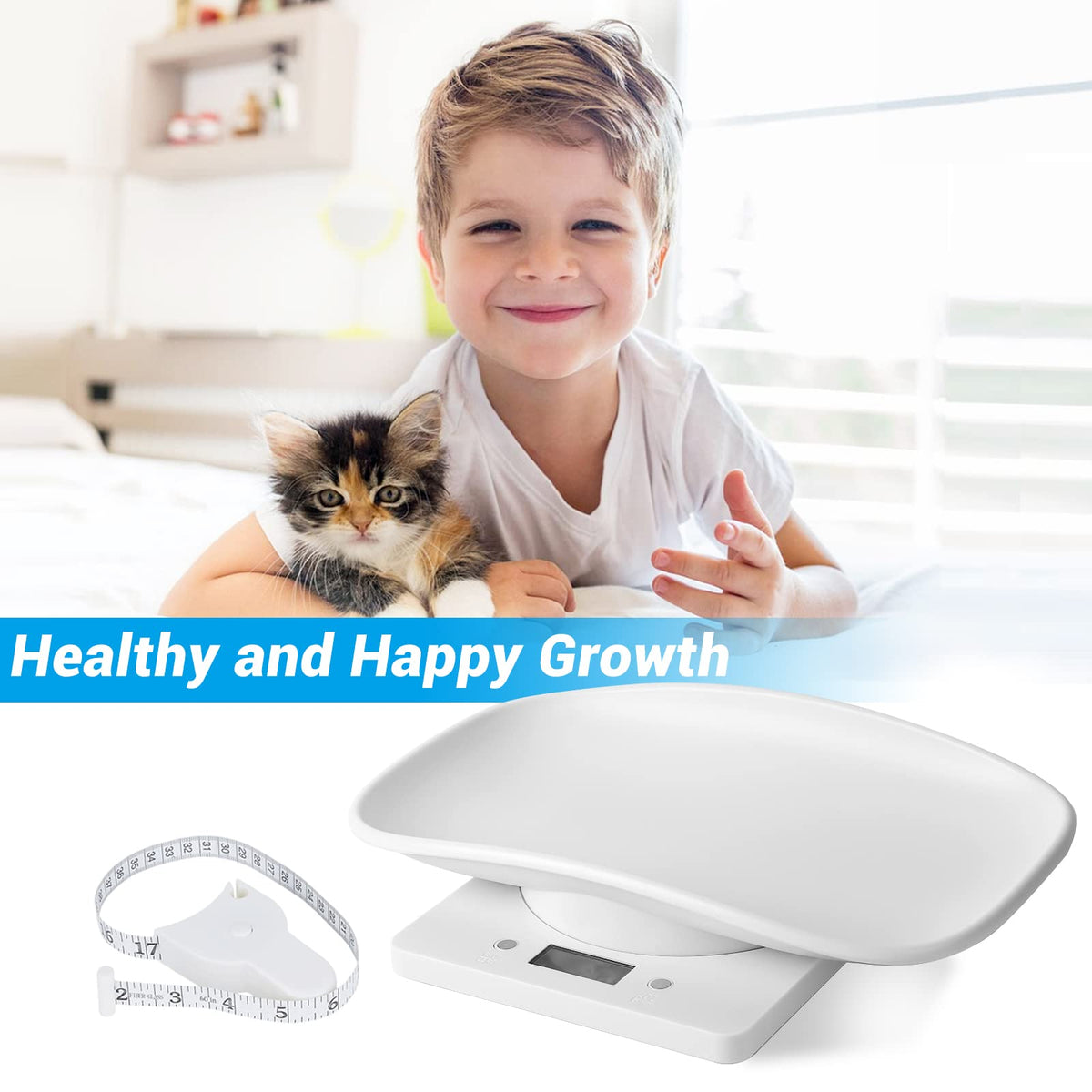 Digital Pet Scale with Tape Measure L578