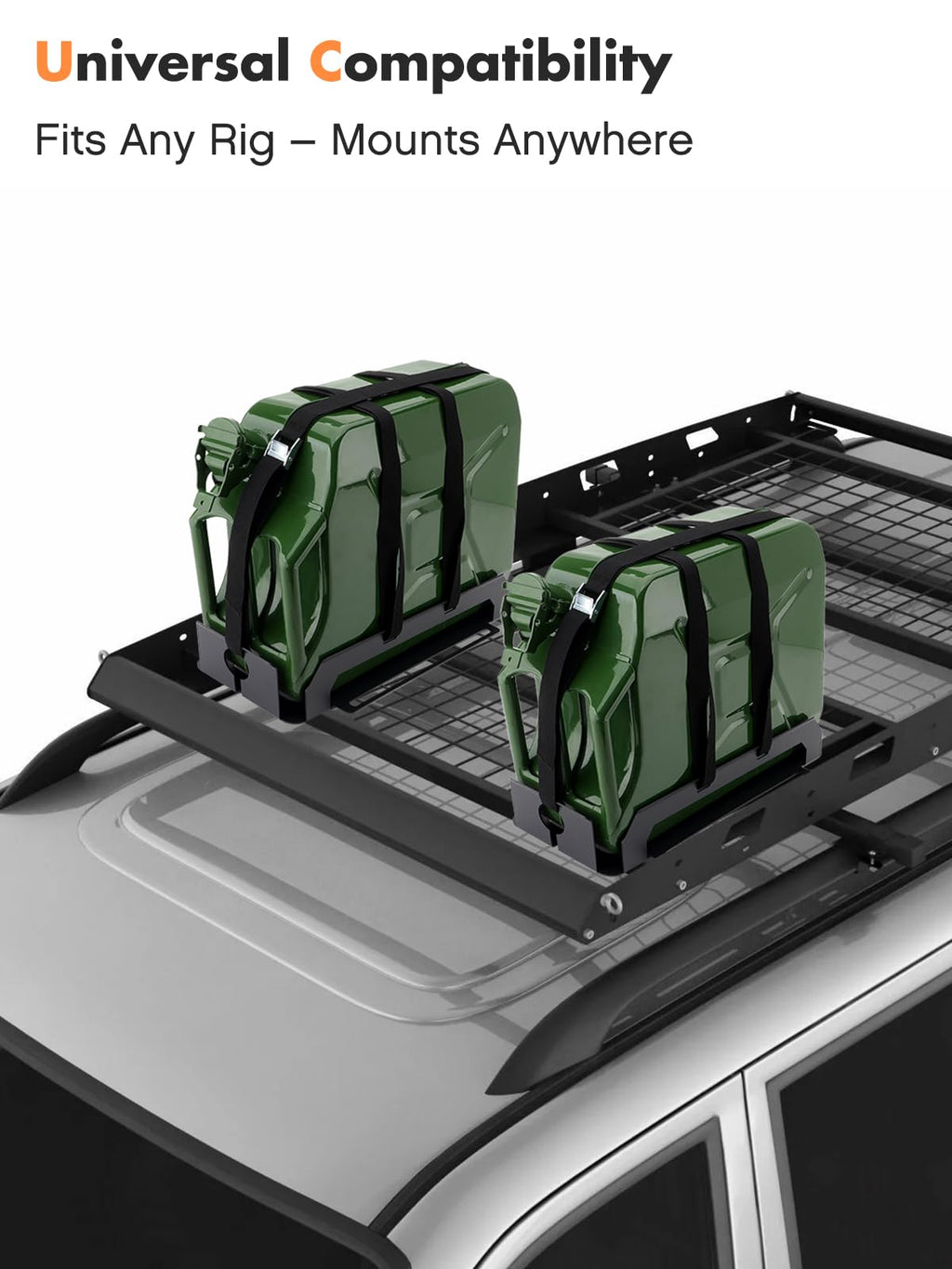 Heavy-Duty Jerry Can Holder with Webbed Strap V37435