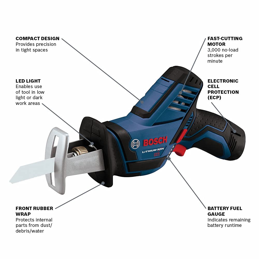 12V Max Pocket Reciprocating Saw Kit with 2.5Ah Battery A7461