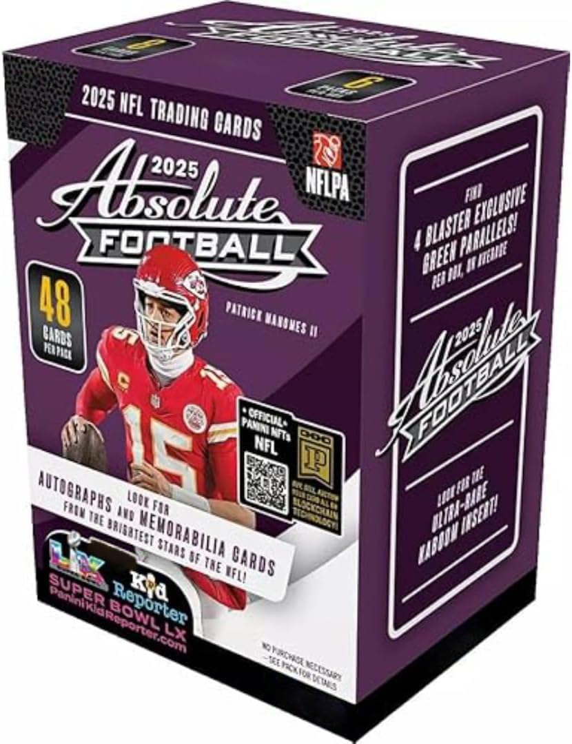 2025 Absolute Football Blaster Box with 48 Trading Cards B8379