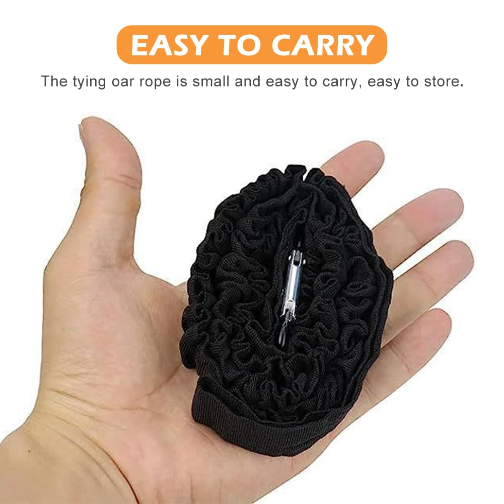 2 Pack Stretchable Kayak Paddle Leash with Carabiner E90415