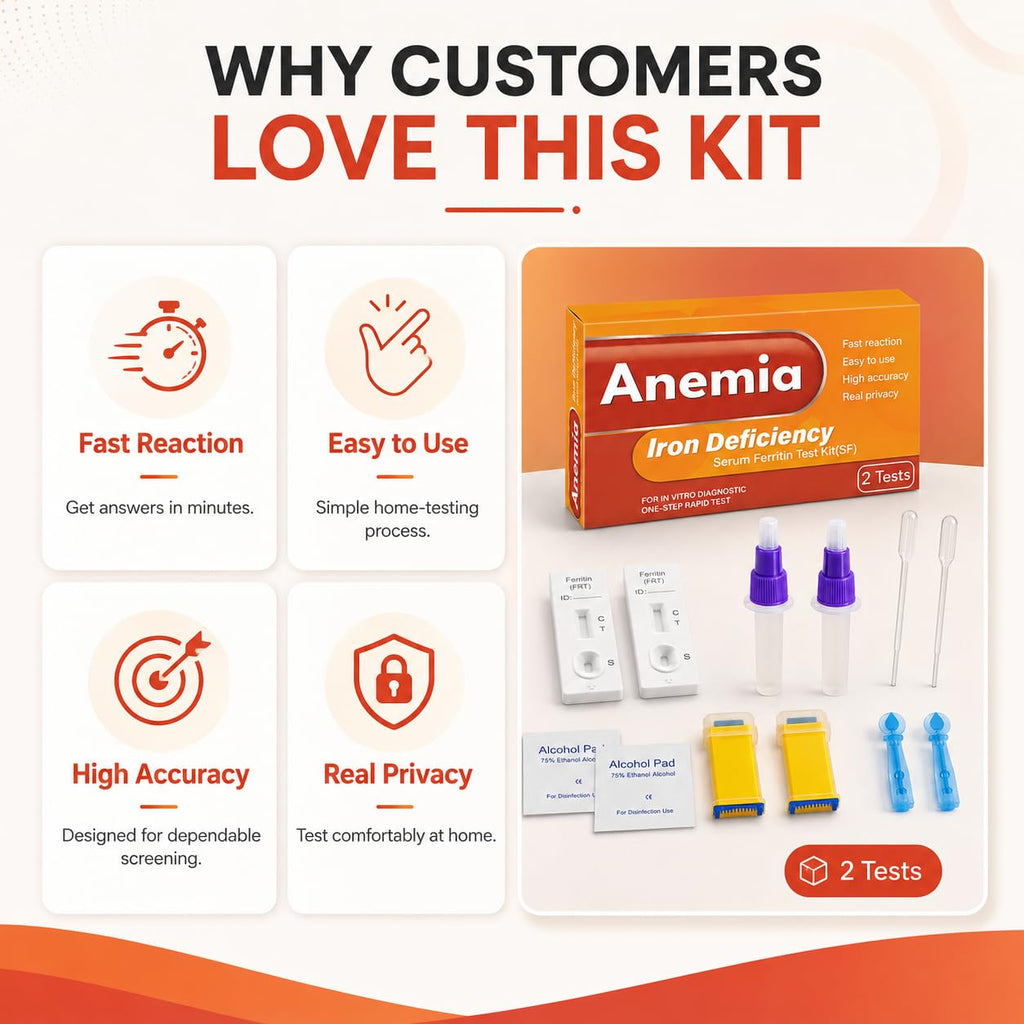 Iron Deficiency at Home Test Kit 2-Pack K376