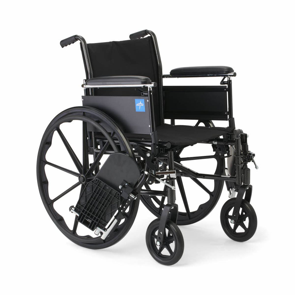 18" Wide Seat Foldable Wheelchair K465