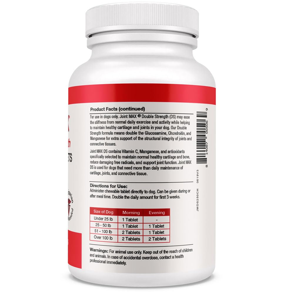 Double Strength Chewable Tablets for Dogs, 250 Tablets A9663