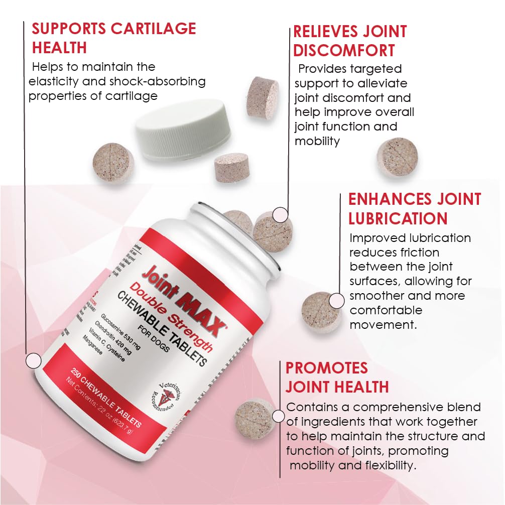 Double Strength Chewable Tablets for Dogs, 250 Tablets A9663