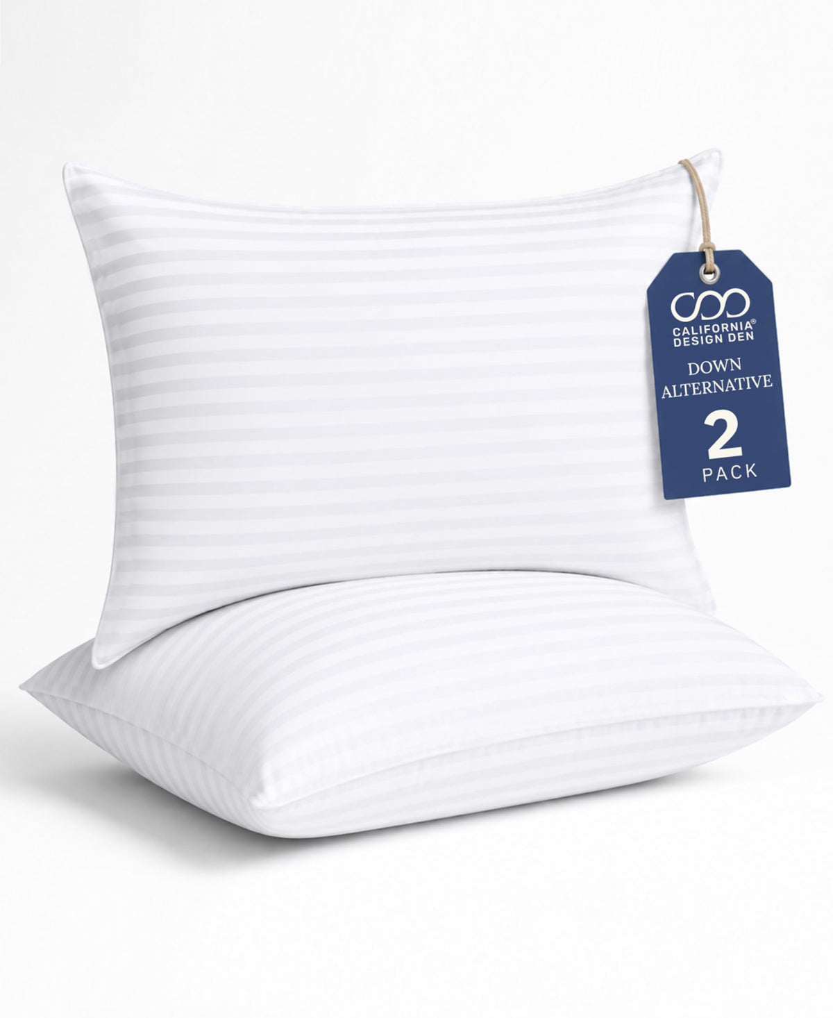 White King Size Bed Pillows Set of 2 E9330