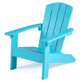 Kids Adirondack Chair, Plastic Toddler Lawn Chair, All-Weather Outdoor Chairs, Turquoise B5990