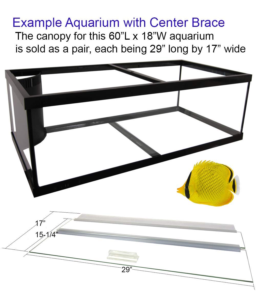 Glass Canopy Set for Aquariums L173416