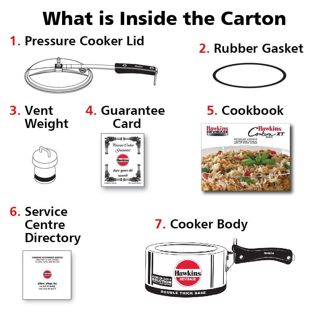 2 Litre Aluminium Pressure Cooker G69738