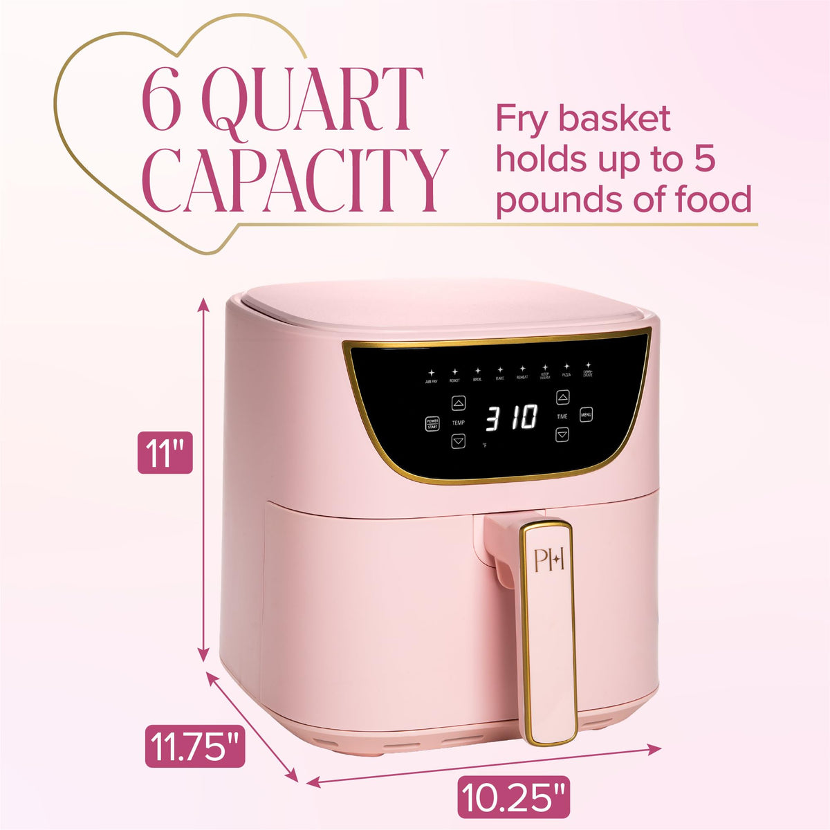 6-Quart Nonstick Air Fryer R61052