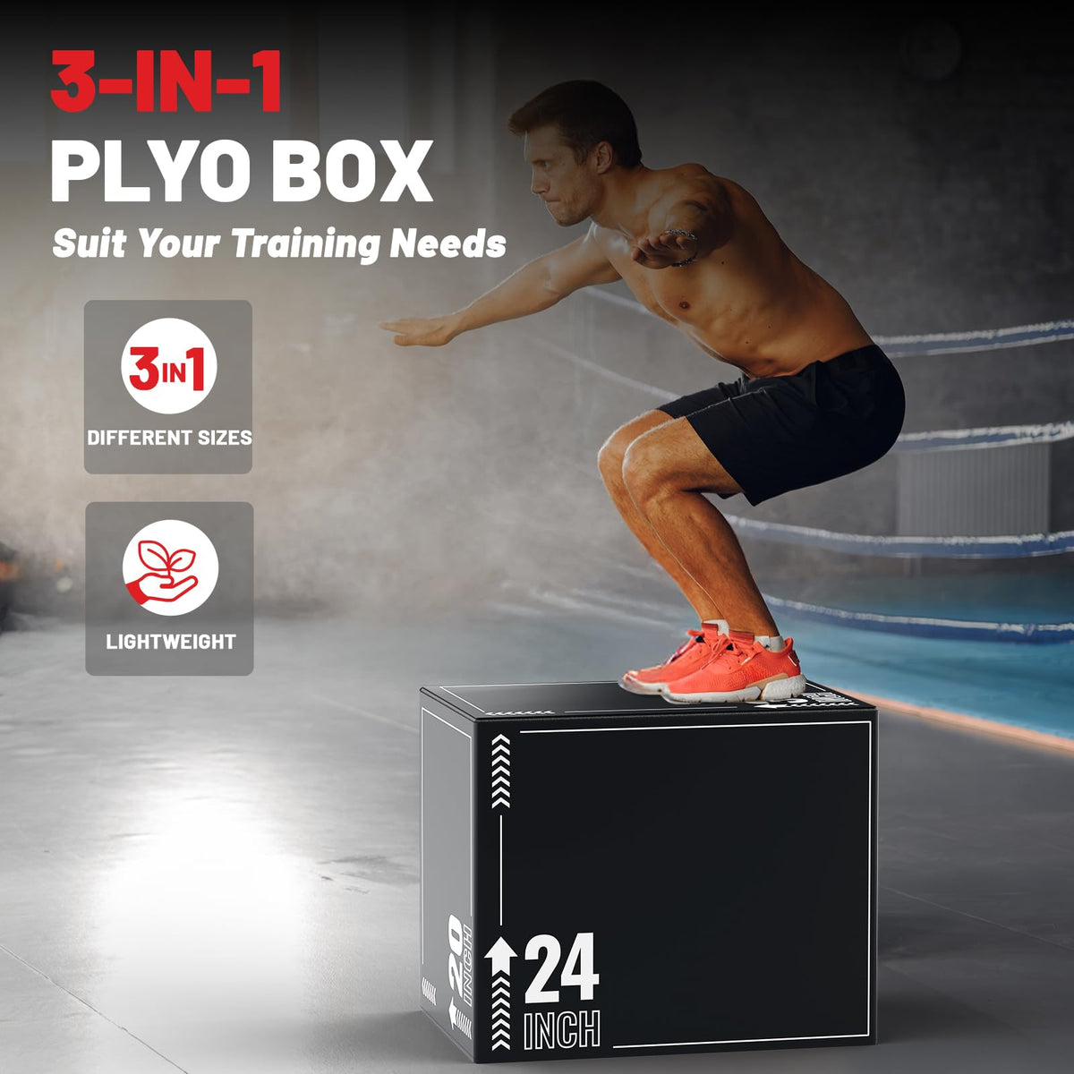 3-in-1 Plyometric Jump Box L330428