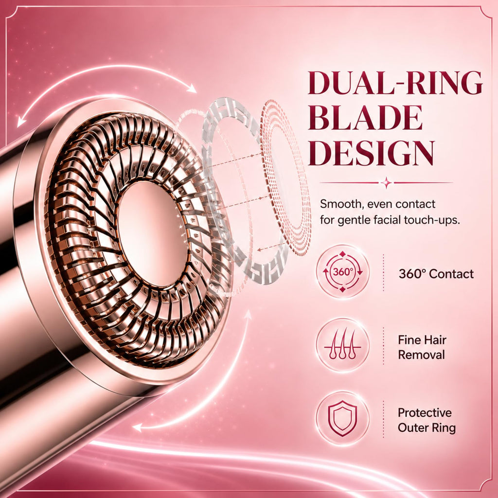 USB Rechargeable Facial Hair Remover with LED Light M53320