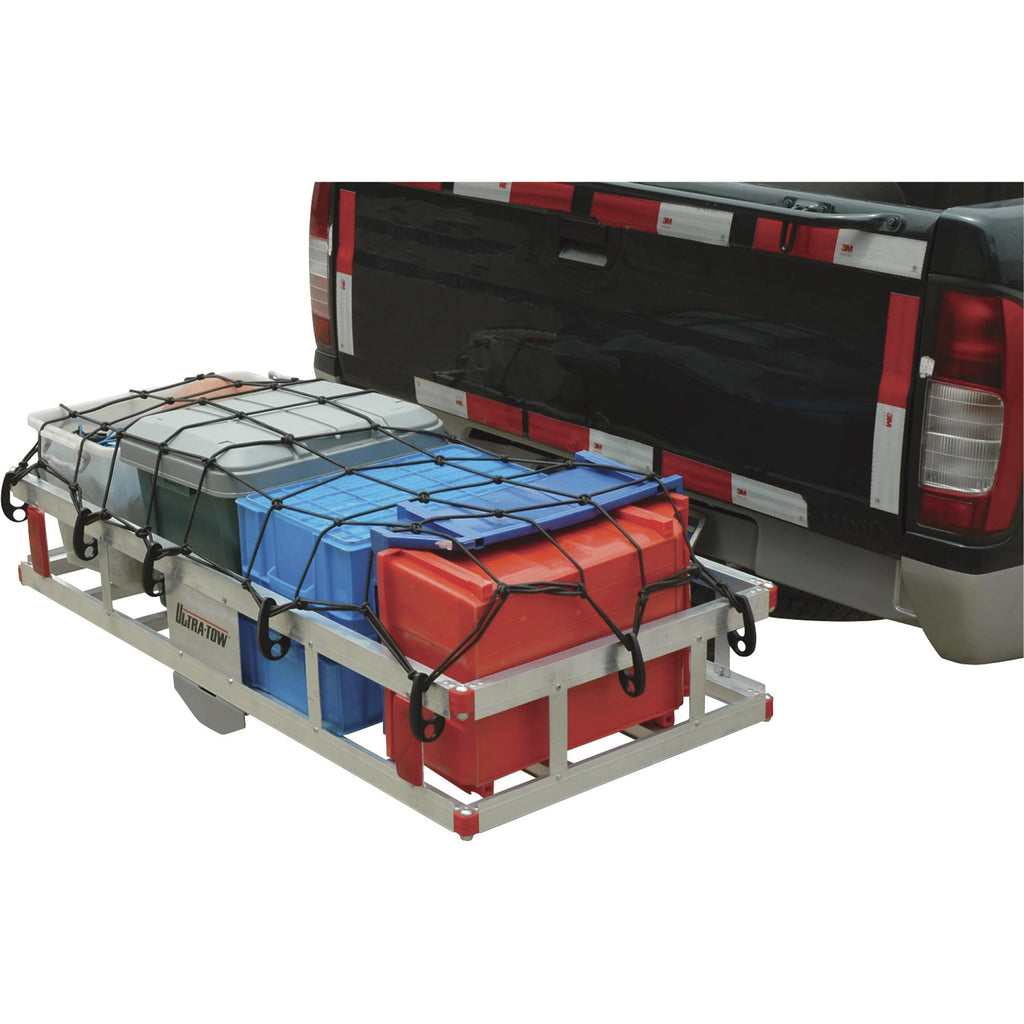 Aluminum Hitch Cargo Carrier 500-Lb Capacity Silver O929