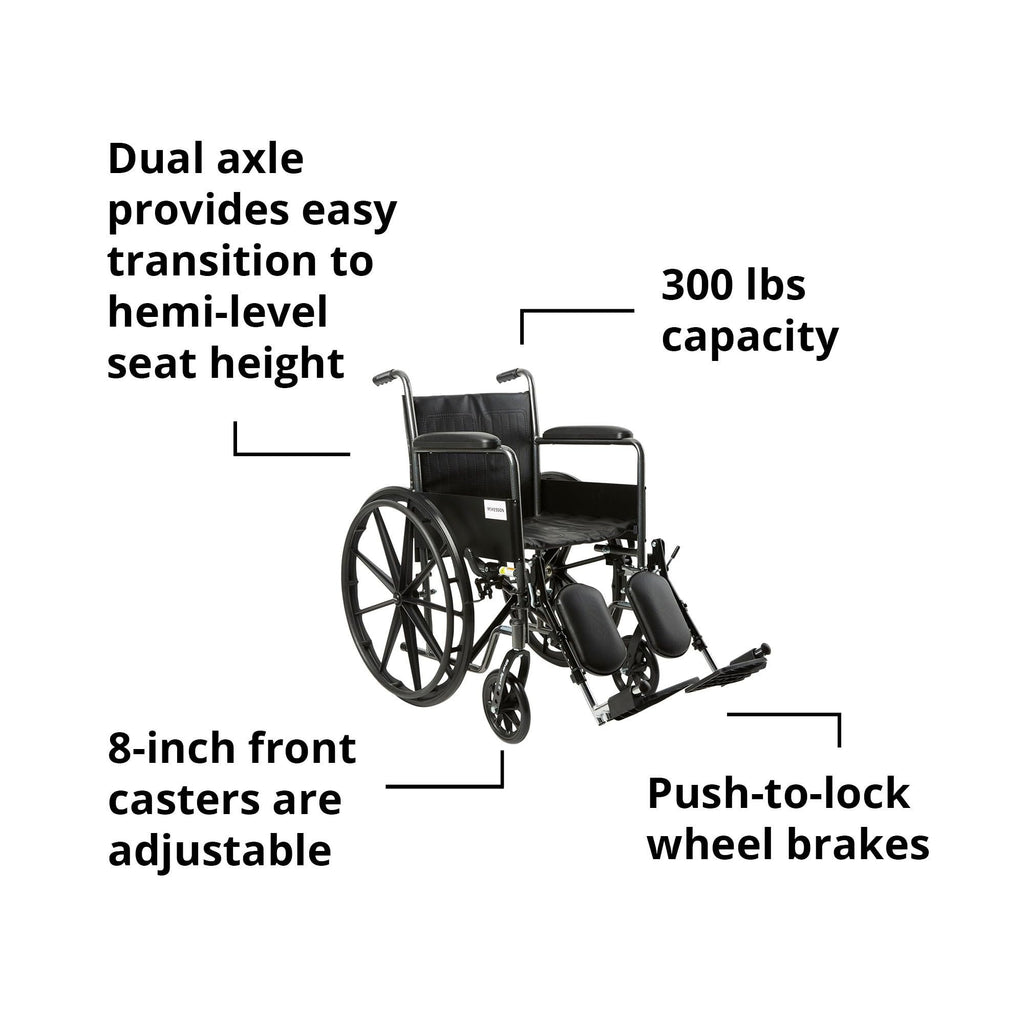 Black 18 in Wheelchair P973