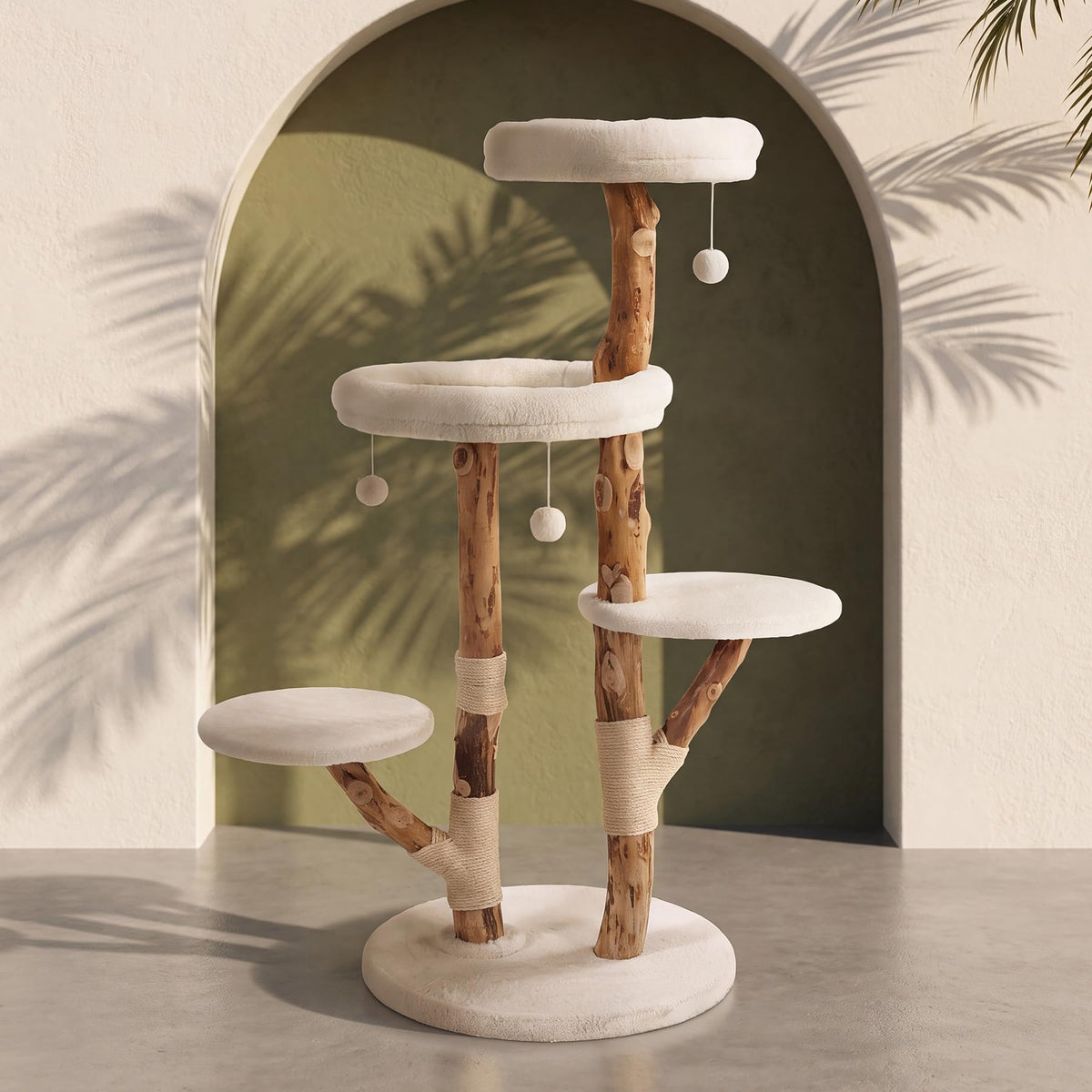 Cat Tree Tower with Scratching Post V817029