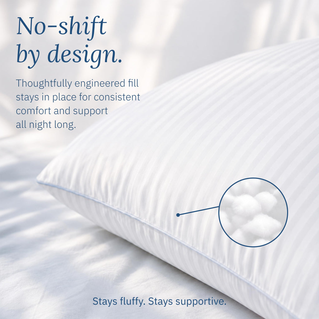 White King Size Bed Pillows Set of 2 E9330