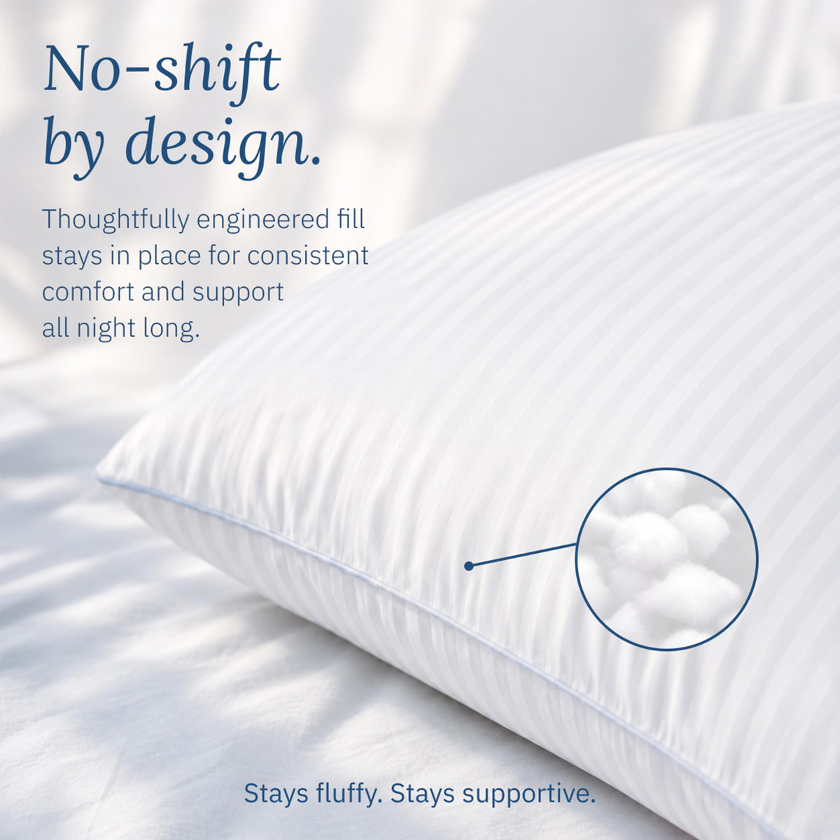 White King Size Bed Pillows Set of 2 E9330