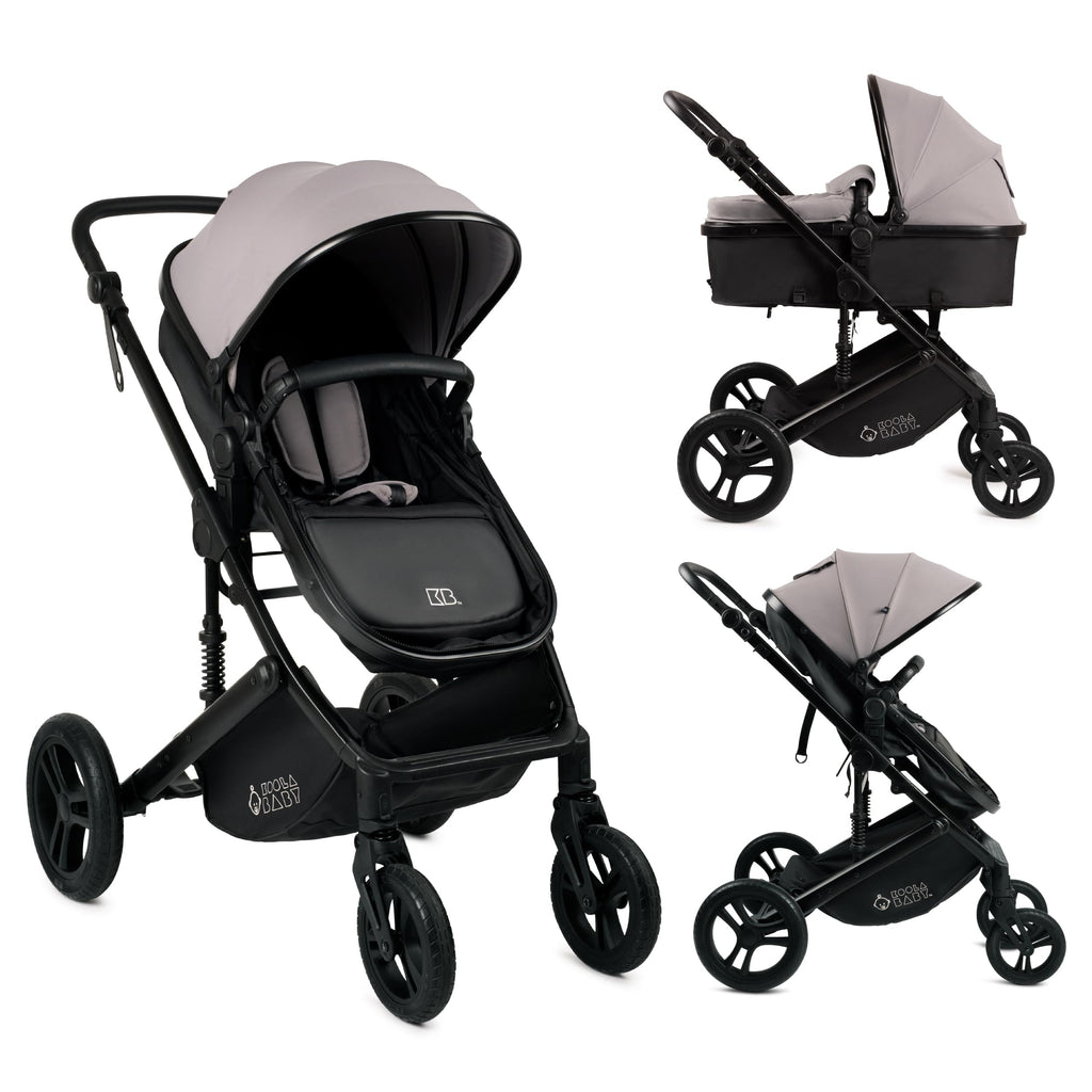 2-in-1 Foldable Baby Stroller with Extendable Canopy N8730
