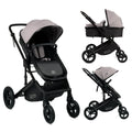 2-in-1 Foldable Baby Stroller with Extendable Canopy N8730