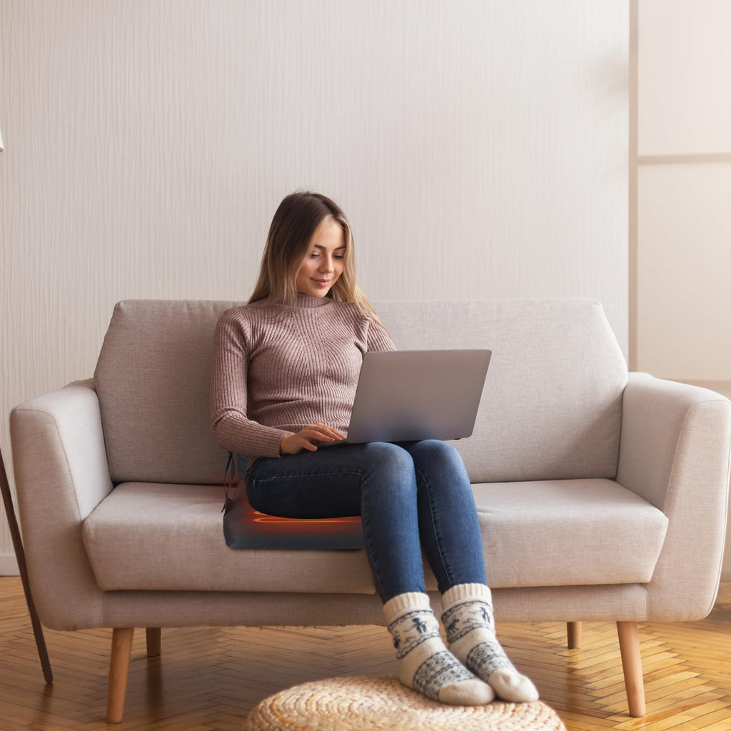 Heated Stadium Seat Cushion with Back 2 Pack R788