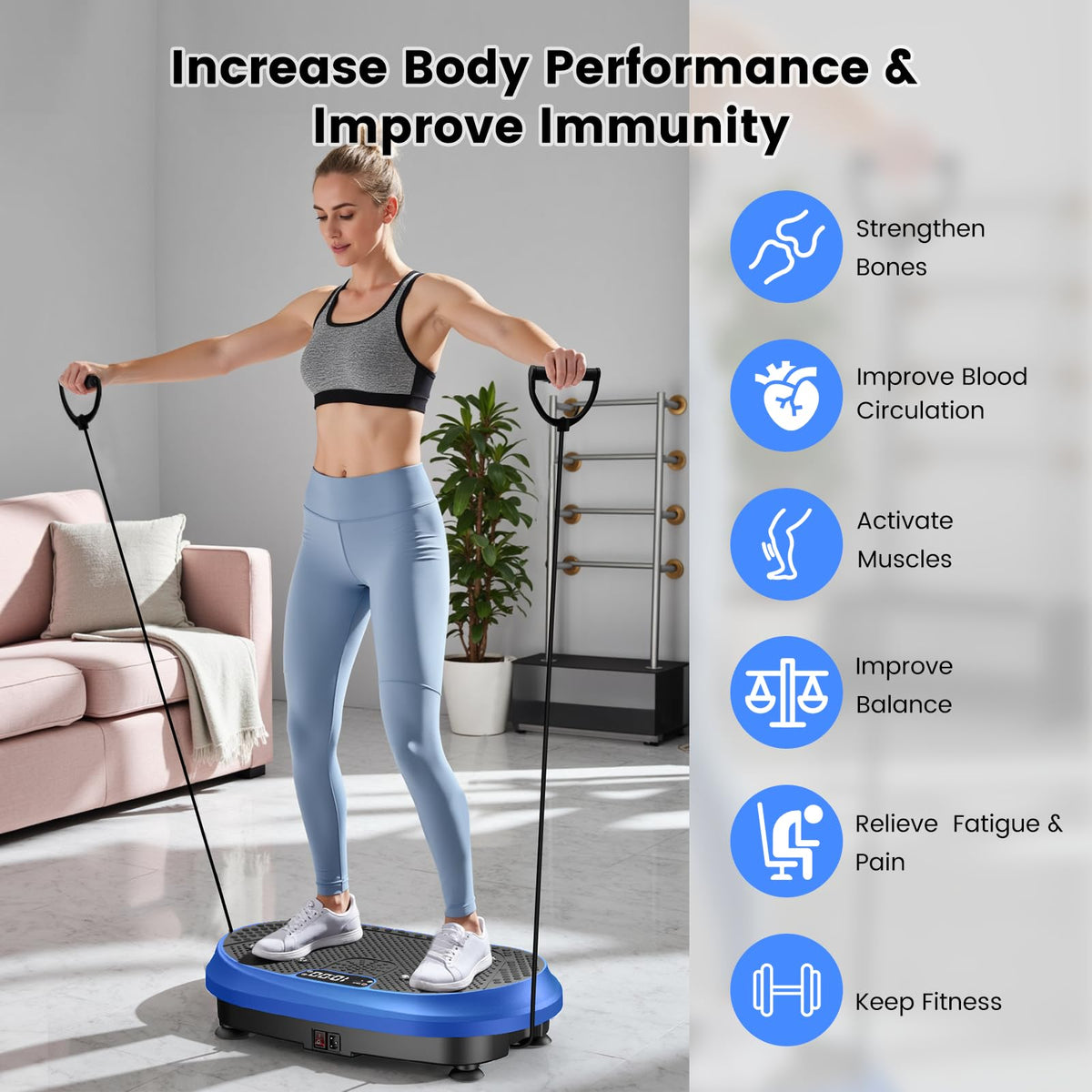 Vibration Plate Exercise Machine 450 lbs Capacity M672931