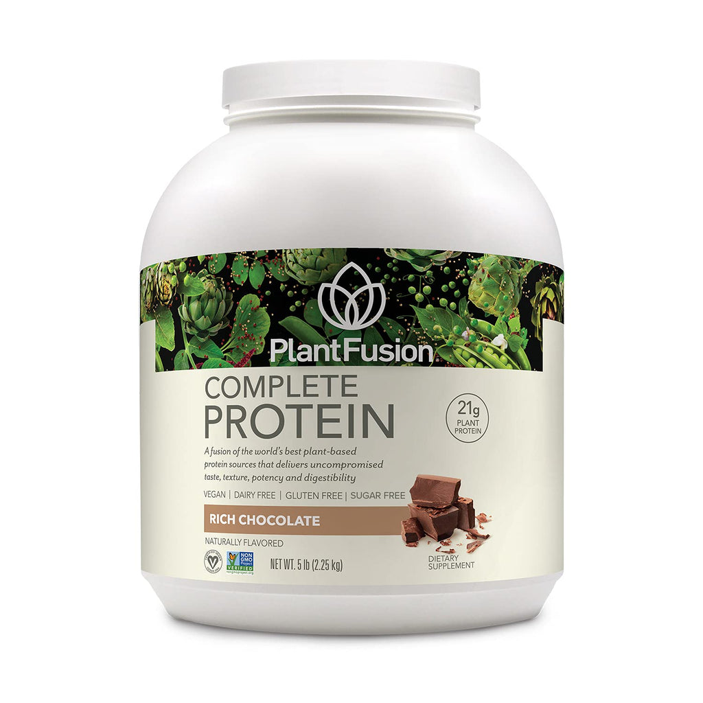 Vegan Protein Powder with BCAAs, Pea Protein, Rich Chocolate 5 lb G16323