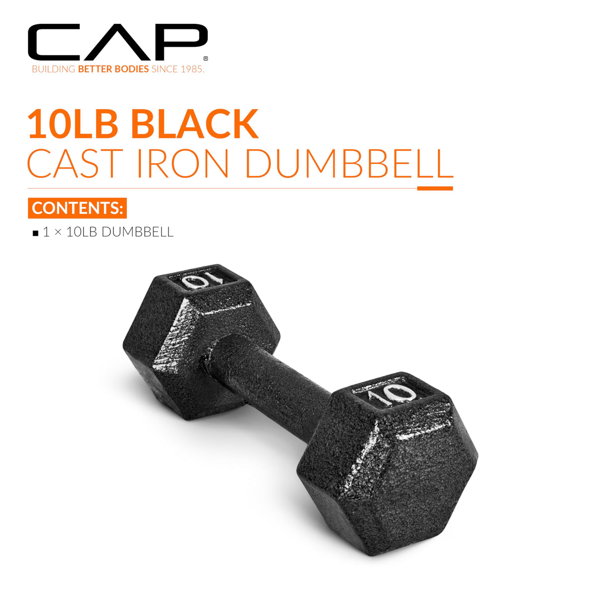Cast Iron Hex Dumbbell L3325