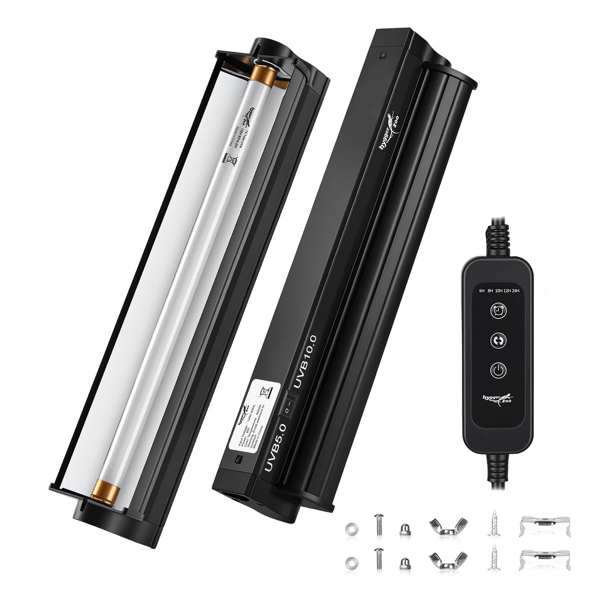 12Inch T5 UVB Reptile Light Fixture Combo Kit with Cycle Timer G567564